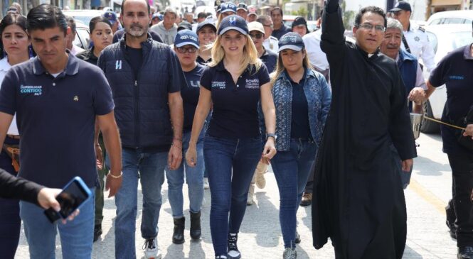 ENTREGA HUIXQUILUCAN LA REPAVIMENTACIÓN DE LA AVENIDA SAN FERNANDO Y UNA NUEVA CANCHA DEPORTIVA