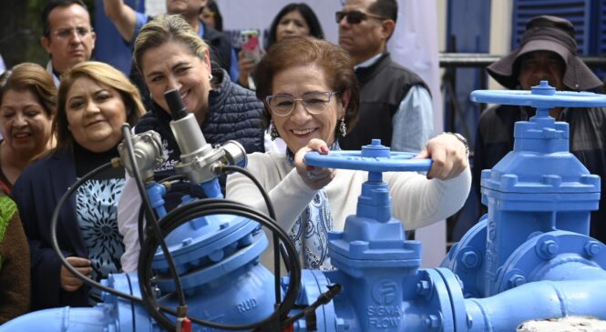 SE MEJORA DISTRIBUCIÓN DE AGUA POTABLE CON REHABILITACIÓN DE POZOS