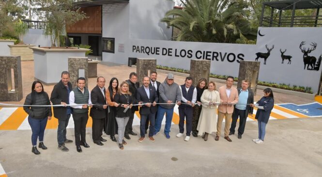 PEDRO RODRÍGUEZ INAUGURA INSTALACIONES EN EL PARQUE DE LOS CIERVOS