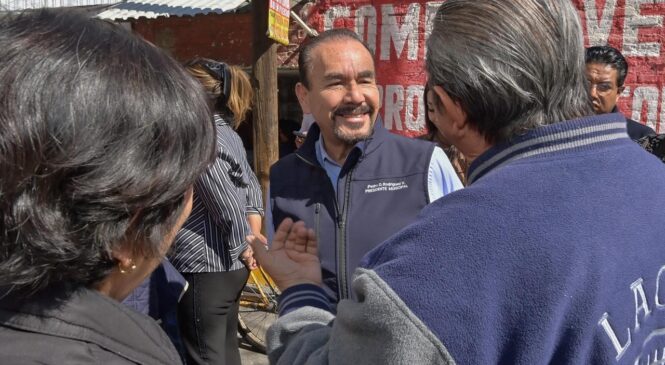 PEDRO RODRÍGUEZ CONTINÚA DANDO RESULTADOS Y ENTREGA CALLE COATLICUE Y BENEFICIA A CIENTOS DE FAMILIAS