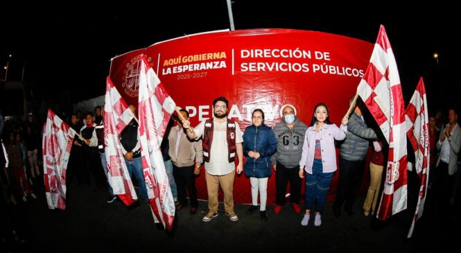 ISAAC MONTOYA DA BANDERAZO DE SALIDA AL OPERATIVO “TRANSFORMANDO MI ESPACIO”