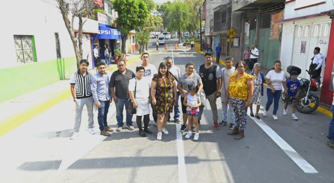 ENTREGAN REHABILITACIÓN DE VIALIDADES URBANAS EN TIEMPO RÉCORD EN TLALNEPANTLA ORIENTE