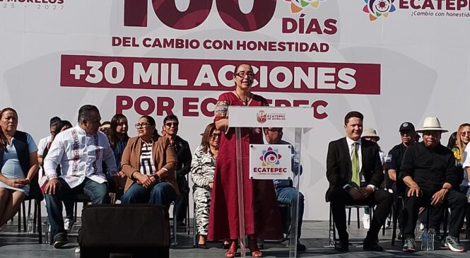 AL PRESENTAR RESULTADOS A CIEN DÍAS DE GOBIERNO, LA ALCALDESA AZUCENA CISNEROS ASEGURA QUE EL CAMBIO Y LA TRANSFORMACIÓN LLEGARON A ECATEPEC