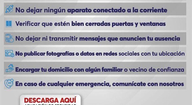 EMITE HUIXQUILUCAN RECOMENDACIONES PARA VACACIONES SEGURAS DE SEMANA SANTA