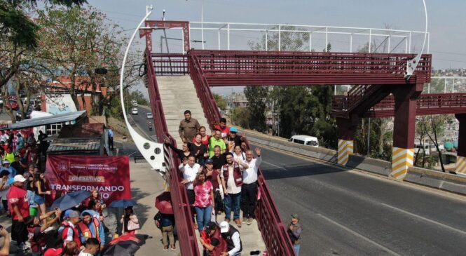 TRABAJA GOBIERNO DE ISAAC MONTOYA EN RENOVAR LOS 15 PUENTES PEATONALES DEL BOULEVARD LUIS DONALDO COLOSIO