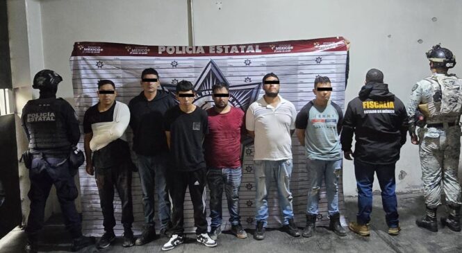 DURO GOLPE EN NAUCALPAN CONTRA LA DELINCUENCIA, DETIENEN A UNA DE LAS BANDAS MÁS BUSCADAS EN EL MUNICIPIO
