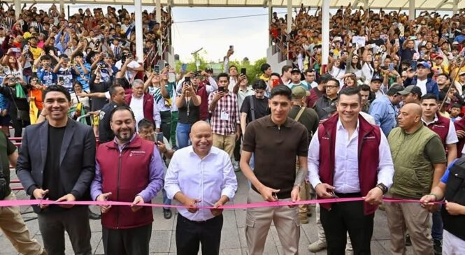 REINAUGURAN EL DEPORTIVO “EDSON ÁLVAREZ” COMO UN HOMENAJE AL CAPITÁN DE LA SELECCIÓN MEXICANA