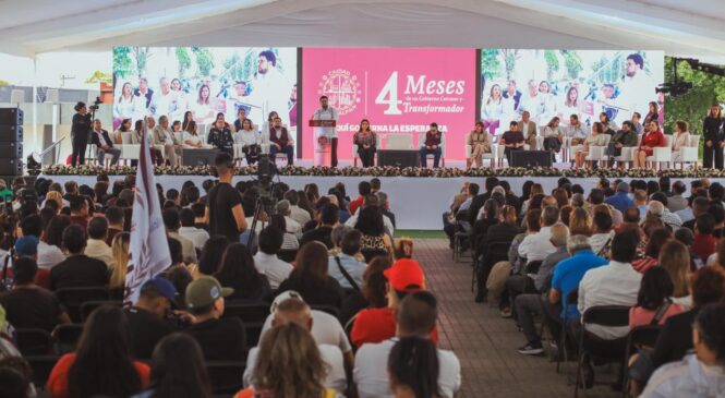 ALCALDE ISAAC MONTOYA RINDE INFORME DE GOBIERNO A CUATRO MESES DE SU ADMINISTRACIÓN