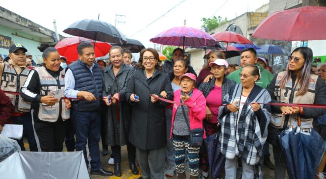EN 5 MESES SUMAN 50 CALLES PAVIMENTADAS EN ZONA NORTE DE ECATEPEC