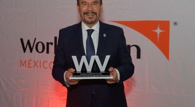 GOBIERNO DE PEDRO RODRÍGUEZ RECIBE RECONOCIMIENTO DE PARTE DE WORLD VISION POR SU DEDICACIÓN EN FAVOR DE LAS NIÑAS Y NIÑOS DE ATIZAPÁN