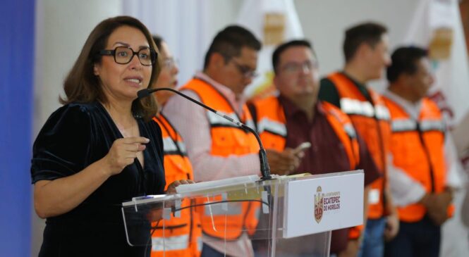 ANUNCIA AZUCENA CISNEROS OPERATIVO TORMENTA CONTRA INUNDACIONES EN ECATEPEC