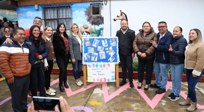 REHABILITA HUIXQUILUCAN AULAS Y ESPACIOS RECREATIVOS DE JARDÍN DE NIÑOS CON “ACCIÓN POR LA EDUCACIÓN”