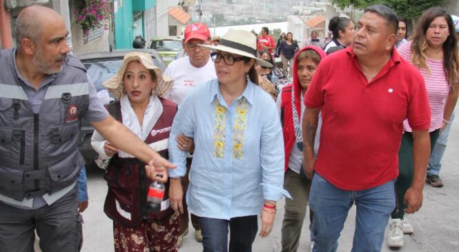 RECORRE AZUCENA CISNEROS COMUNIDADES MARGINADAS DE LA PARTE ALTA DE ECATEPEC