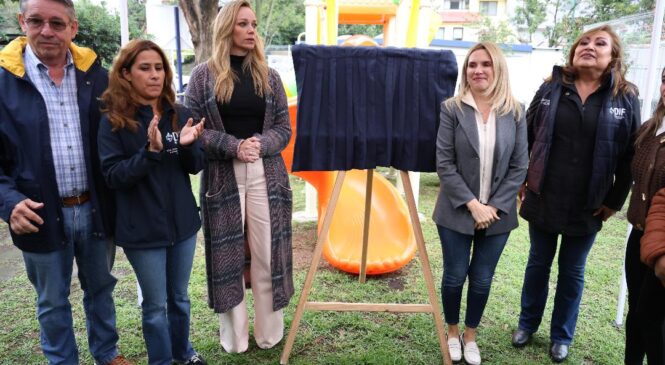 INCREMENTA HUIXQUILUCAN ESPACIOS DE RECREACIÓN AL AIRE LIBRE CON NUEVO PARQUE DE JUEGOS INFANTILES
