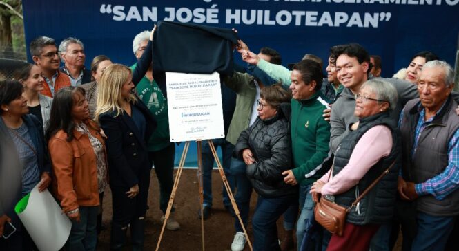 ENTREGA HUIXQUILUCAN NUEVO TANQUE DE ALMACENAMIENTO DE AGUA EN SAN JOSÉ HUILOTEAPAN