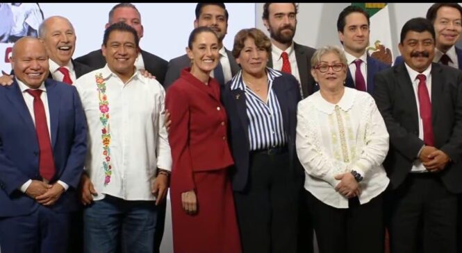 ALCALDE RACIEL PÉREZ ASISTE A LA MAÑANERA CON LA PRESIDENTA SHEINBAUM