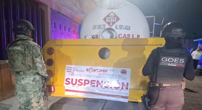 ASEGURAN POLICÍA DE ECATEPEC Y PC PIPAS DE GAS LP POR INTENTO DE TRASIEGO