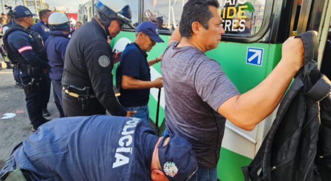 REALIZAN OPERATIVO CONTRA ROBOS Y ACOSO EN TRANSPORTE EN LÍMITES CON GAM