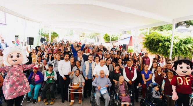 ENTREGA TLALNEPANTLA 100 APARATOS FUNCIONALES PARA MEJORAR MOVILIDAD DE PERSONAS CON DISCAPACIDAD