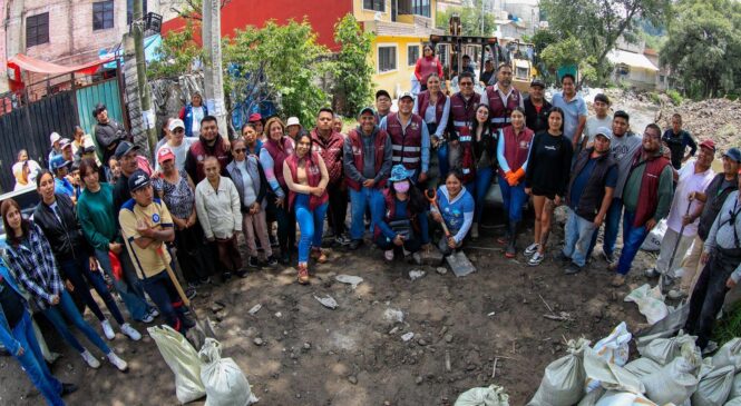 REALIZA GOBIERNO DE NAUCALPAN JORNADA DE LIMPIEZA EN EL RÍO VERDE, SUMAN ESFUERZOS EN TRABAJOS PREVENTIVOS