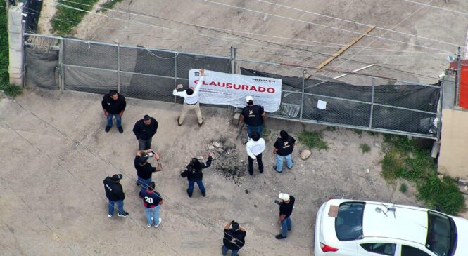 CLAUSURA PROPAEM TIRO A CIELO ABIERTO EN EL PARAJE LA JOYA, EN NAUCALPAN