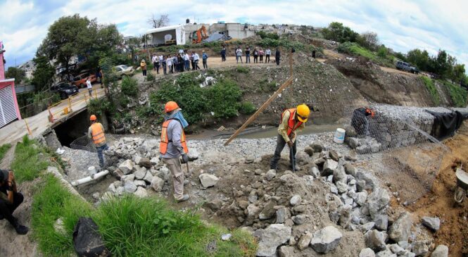 SUPERVISAN GOBIERNO DE NAUCALPAN Y OCAVM TRABAJOS EN LA PRESA LOS CUARTOS Y EL RÍO VERDE