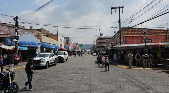 RECUPERAN ESPACIOS PÚBLICOS Y LIBERAN VIALIDADES DE TLALNEPANTLA CENTRO