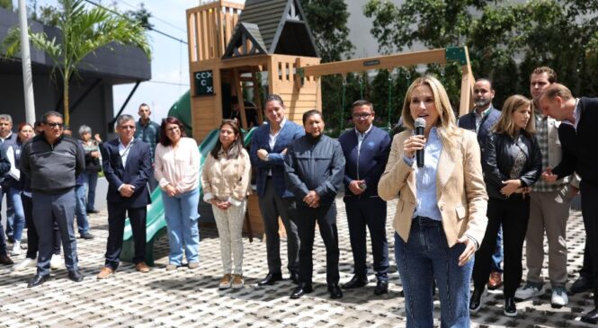 ENTREGA HUIXQUILUCAN PARQUE RECREATIVO PARA LA SANA CONVIVENCIA DE FAMILIAS DE EL OLIVO