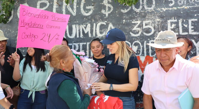 ATIENDEN MÁS DE 90 PETICIONES DE SERVICIOS PÚBLICOS CON “HUIXQUILUCAN CONTIGO 24/7”EN MAGDALENA CHICHICASPA