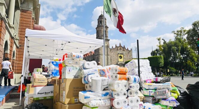 ENVIAN HABITANTES DE TLALNEPANTLA AYUDA A PERSONAS DAMNIFICADAS POR LLUVIAS