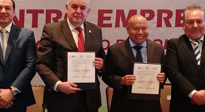 TLALNEPANTLA Y COPARMEX METROPOLITANO FIRMAN CONVENIO PARA IMPULSAR LA INVERSIÓN Y GENERAR EMPLEO EN EL MUNICIPIO