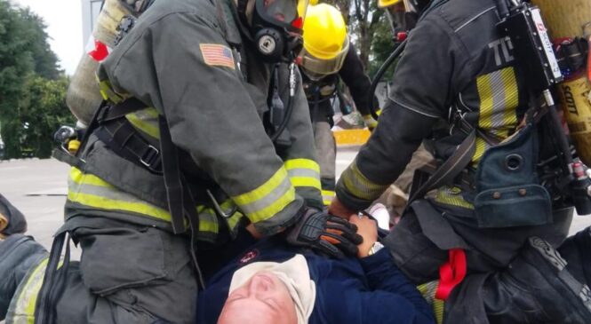 BOMBEROS DE ATIZAPÁN REALIZAN CAPACITACIÓN ESPECIALIZADA EN EQUIPO DE INTERVENCION RÁPIDA