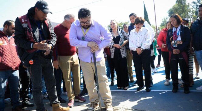 REHABILITAN E ILUMINAN EL PARQUE Y DEPORTIVO EL TEPETATAL
