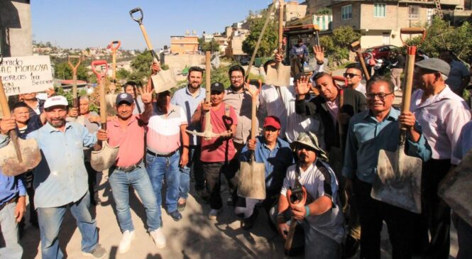 SIGUE LA REHABILITACIÓN DE CALLES Y ESPACIOS PÚBLICOS EN NAUCALPAN CON LA COMUNA
