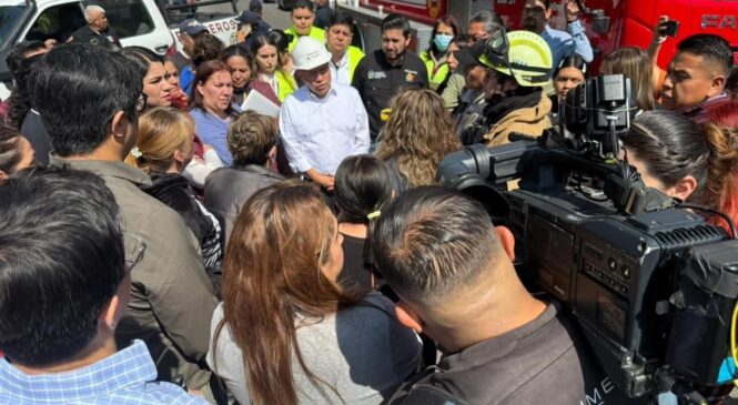 RECORRE RACIEL PÉREZ CRUZ UNIDAD HABITACIONAL AFECTADA POR INCENDIO