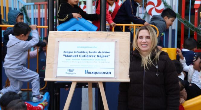 HUIXQUILUCAN IMPULSA “UNA NAVIDAD SIN FRÍO” Y FORTALECE ESPACIOS EDUCATIVOS EN LOMA DEL CARMEN