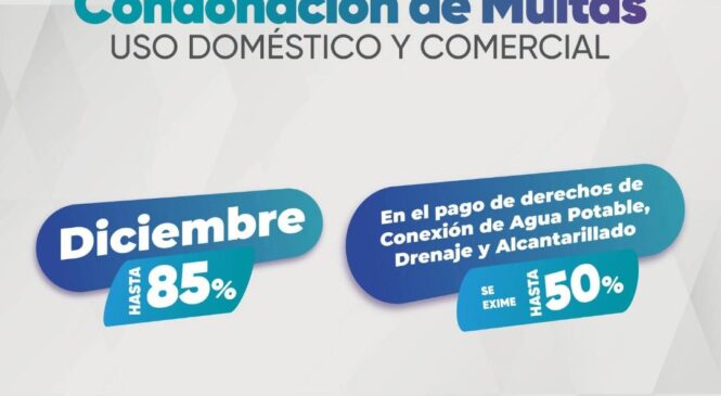 ATIZAPÁN MANTIENE SUBSIDIOS Y DESCUENTOS EN EL PAGO DEL AGUA