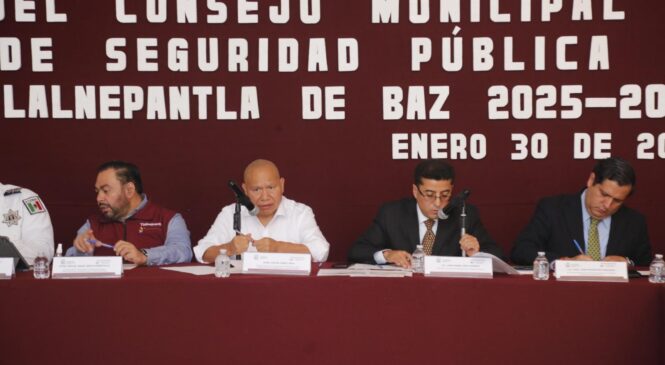 ENCABEZA EL ALCALDE RACIEL PÉREZ CRUZ LA SÉPTIMA SESIÓN ORDINARIA DEL CONSEJO MUNICIPAL DE SEGURIDAD PÚBLICA