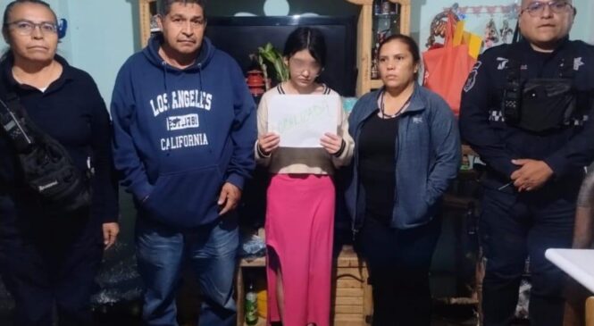 LOCALIZA POLICÍA DE TLALNEPANTLA A MENOR DE EDAD REPORTADA COMO DESAPARECIDA