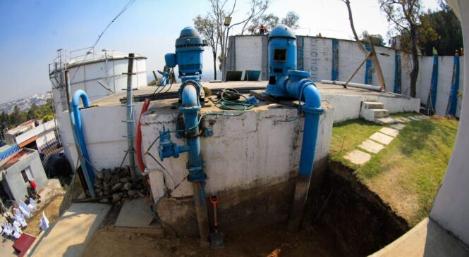 GOBIERNO DE NAUCALPAN INICIA TRABAJOS DE REHABILITACIÓN DEL TANQUE ALMENDROS Y DEL EQUIPO DE REBOMBEO