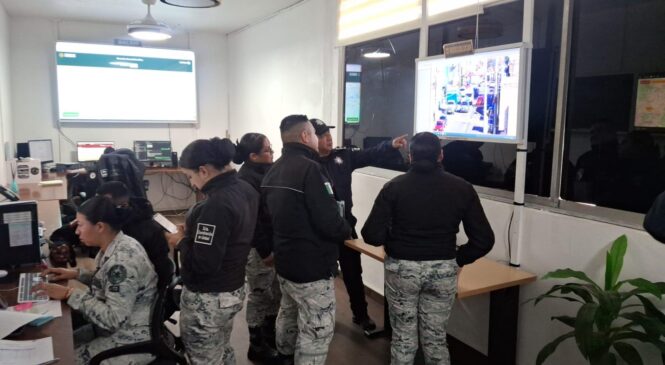 INSTALA GUARDIA NACIONAL SISTEMAS DE MONITOREO EN LOS CENTROS DE MANDO DE HUIXQUILUCAN PARA FORTALECER LA ESTRATEGIA DE SEGURIDAD