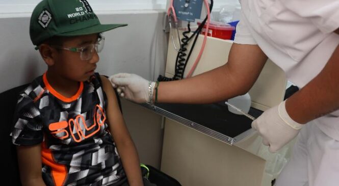 REALIZA HUIXQUILUCAN JORNADA DE VACUNACIÓN CONTRA EL SARAMPIÓN