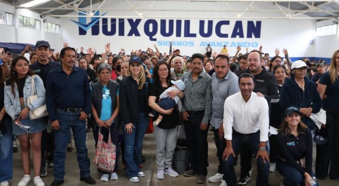 ENTREGA HUIXQUILUCAN APOYOS ALIMENTARIOS EN LA CAÑADA E IGNACIO ALLENDE PARA COMBATIR LA DESNUTRICIÓN