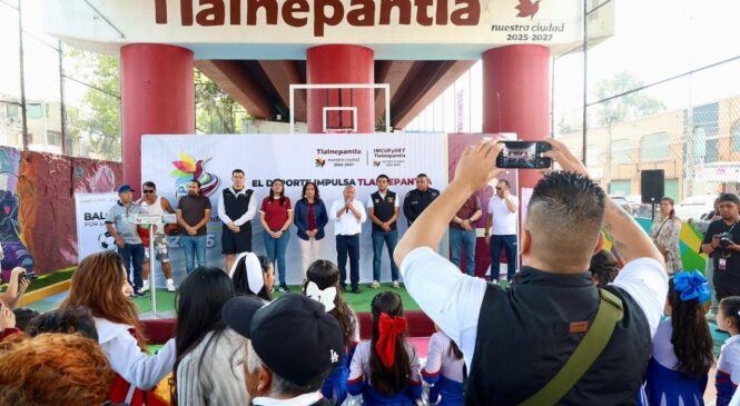 RACIEL PÉREZ CRUZ ENCABEZA LA APERTURA DEL MÓDULO DEPORTIVO BAJOPUENTE PARA FORTALECER EL TEJIDO SOCIAL