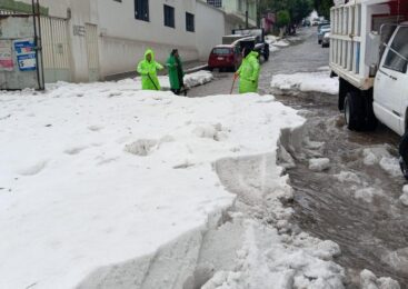 ACTIVAN EN ECATEPEC OPERATIVO TORMENTA POR LLUVIA CON GRANIZO