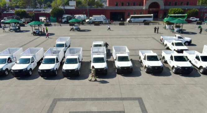 REFUERZAN SERVICIOS DE AGUA EN TLALNEPANTLA CON NUEVA FLOTA VEHÍCULAR