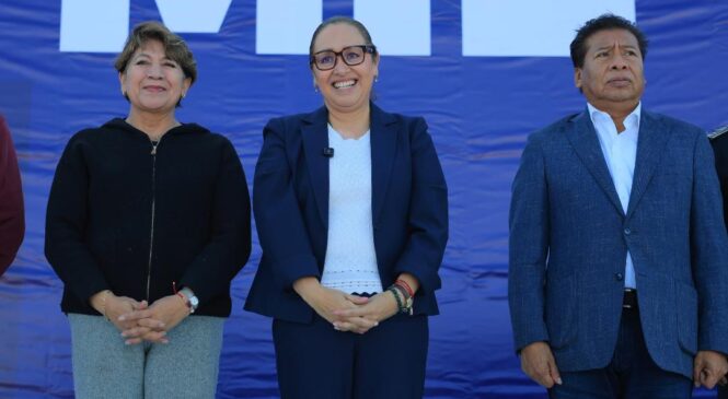 AZUCENA CISNEROS Y DELFINA GÓMEZ TOMAN PROTESTA A CINCO MIL COMITÉS POR LA PAZ EN ECATEPEC