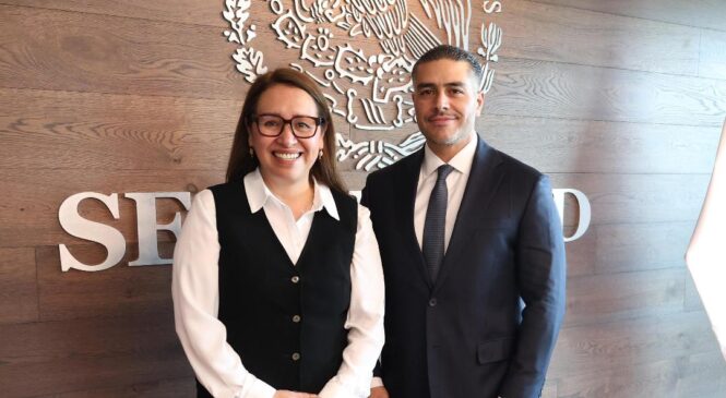 AZUCENA CISNEROS Y OMAR GARCÍA HARFUCH REFUERZAN ESTRATEGIA DE SEGURIDAD EN ECATEPEC