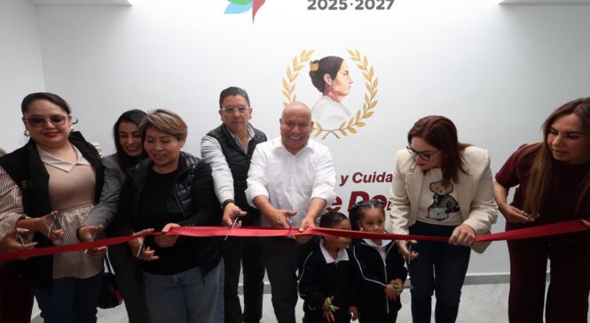 ALCALDE DE TLALNEPANTLA ABRE CENTRO INFANTIL PARA APOYAR A MADRES TRABAJADORAS
