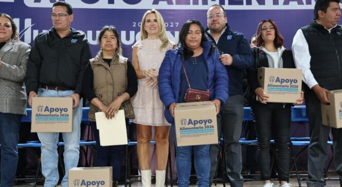 INICIA HUIXQUILUCAN LA ENTREGA DE 28 MIL DESPENSAS PARA APOYAR LA ALIMENTACIÓN DE LAS FAMILIAS VULNERABLES